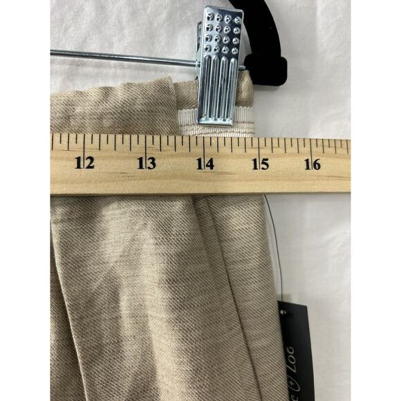 Nic & Zoe Womens Sz 8 Skirt A Line Zip Double Take Linen Blend Pockets Gorpcore - Picture 6 of 10